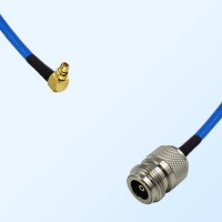 N Female - MMCX Male Right Angle Semi-Flexible Cable Assemblies