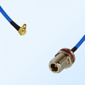N Bulkhead Female with O-Ring - MMCX Male R/A Semi-Flexible Cable
