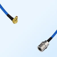 QMA Male - MMCX Male Right Angle Semi-Flexible Cable Assemblies