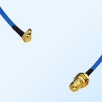 RP SMA Bulkhead Female - MMCX Male R/A Semi-Flexible Cable Assemblies
