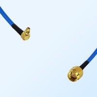 SMA Male - MMCX Male Right Angle Semi-Flexible Cable Assemblies