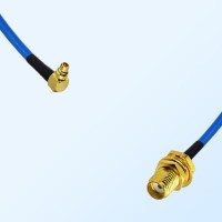 SMA Bulkhead Female - MMCX Male R/A Semi-Flexible Cable Assemblies