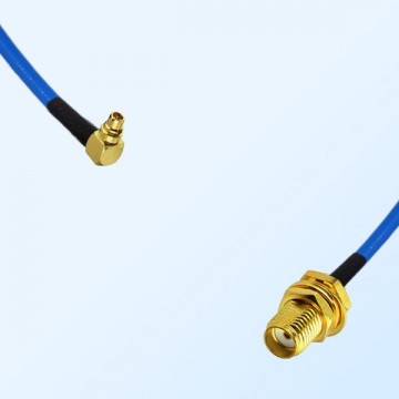 SMA Bulkhead Female - MMCX Male R/A Semi-Flexible Cable Assemblies