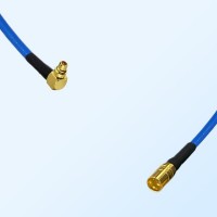 SMP Male - MMCX Male Right Angle Semi-Flexible Cable Assemblies