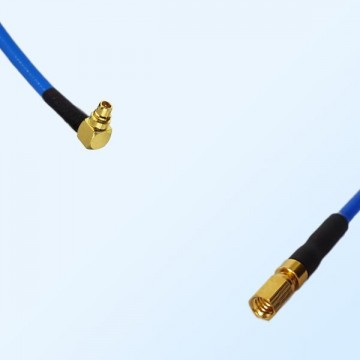 SSMC Female - MMCX Male Right Angle Semi-Flexible Cable Assemblies