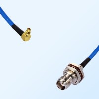 TNC Bulkhead Female with O-Ring - MMCX Male R/A Semi-Flexible Cable