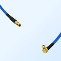 MMCX Female - MMCX Male Right Angle Semi-Flexible Cable Assemblies