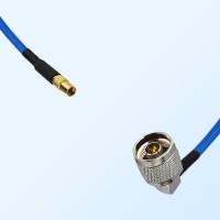 N Male Right Angle - MMCX Female Semi-Flexible Cable Assemblies