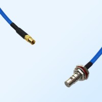 QMA Bulkhead Female with O-Ring - MMCX Female Semi-Flexible Cable