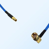 RP SMA Male Right Angle - MMCX Female Semi-Flexible Cable Assemblies