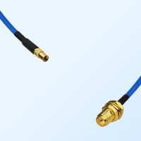 RP SMA Bulkhead Female - MMCX Female Semi-Flexible Cable Assemblies