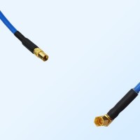 SSMC Female Right Angle - MMCX Female Semi-Flexible Cable Assemblies