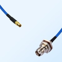 TNC Bulkhead Female with O-Ring - MMCX Female Semi-Flexible Cable