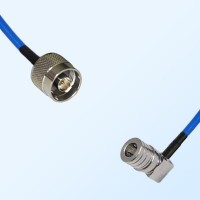 QMA Male Right Angle - N Male Semi-Flexible Cable Assemblies