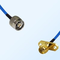 SMA Female 2 Hole Panel Mount - N Male Semi-Flexible Cable Assemblies