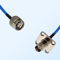 TNC Female 4 Hole Panel Mount - N Male Semi-Flexible Cable Assemblies