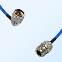 N Male Right Angle - N Female Semi-Flexible Cable Assemblies