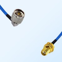 SMA Bulkhead Female - N Male R/A Semi-Flexible Cable Assemblies