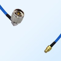 SMP Female - N Male Right Angle Semi-Flexible Cable Assemblies