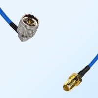 SSMA Female - N Male Right Angle Semi-Flexible Cable Assemblies