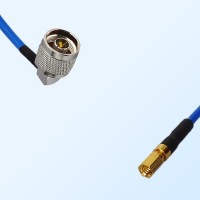 SSMC Female - N Male Right Angle Semi-Flexible Cable Assemblies