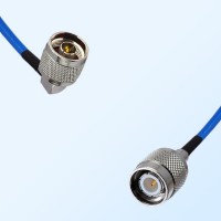 TNC Male - N Male Right Angle Semi-Flexible Cable Assemblies