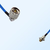 SBMA Female 2 Hole - N Male Right Angle Semi-Flexible Cable Assemblies