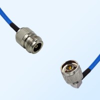 N Female - N Male Right Angle Semi-Flexible Cable Assemblies