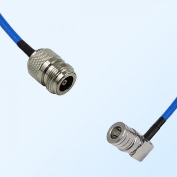 QMA Male Right Angle - N Female Semi-Flexible Cable Assemblies