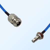 QMA Bulkhead Female with O-Ring - N Female Semi-Flexible Cable