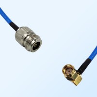 RP SMA Male Right Angle - N Female Semi-Flexible Cable Assemblies