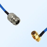 SSMA Male Right Angle - N Female Semi-Flexible Cable Assemblies