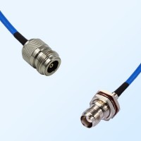 TNC Bulkhead Female with O-Ring - N Female Semi-Flexible Cable