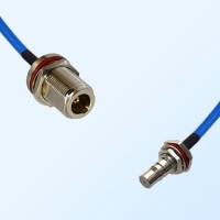 QMA Bulkhead Female - N O-Ring Bulkhead Female Semi-Flexible Cable