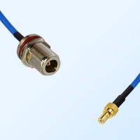 SMB Male - N Bulkhead Female with O-Ring Semi-Flexible Cable