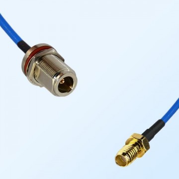 SSMA Female - N Bulkhead Female with O-Ring Semi-Flexible Cable