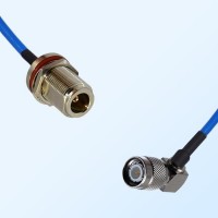 TNC Male R/A - N Bulkhead Female with O-Ring Semi-Flexible Cable