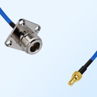 SMB Male - N Female 4 Hole Panel Mount Semi-Flexible Cable Assemblies