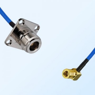 SMB Female R/A - N Female 4 Hole Semi-Flexible Cable Assemblies