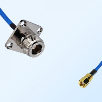 SMC Female - N Female 4 Hole Semi-Flexible Cable Assemblies