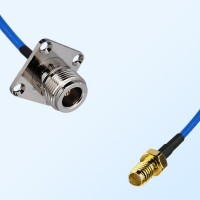 SSMA Female - N Female 4 Hole Semi-Flexible Cable Assemblies