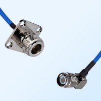 TNC Male Right Angle - N Female 4 Hole Semi-Flexible Cable Assemblies