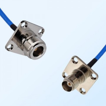 TNC Female 4 Hole - N Female 4 Hole Semi-Flexible Cable Assemblies