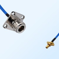 SBMA Male 2 Hole - N Female 4 Hole Semi-Flexible Cable Assemblies