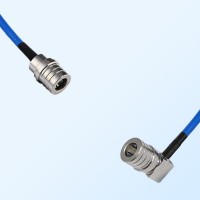 QMA Male - QMA Male Right Angle Semi-Flexible Cable Assemblies