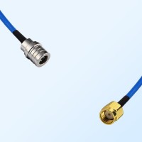 RP SMA Male - QMA Male Semi-Flexible Cable Assemblies