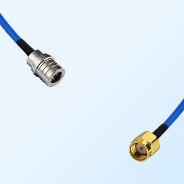 RP SMA Male - QMA Male Semi-Flexible Cable Assemblies