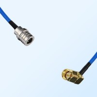 SMA Male Right Angle - QMA Male Semi-Flexible Cable Assemblies