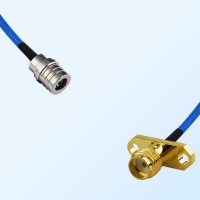 SMA Female 2 Hole - QMA Male Semi-Flexible Cable Assemblies