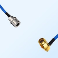 SSMA Male Right Angle - QMA Male Semi-Flexible Cable Assemblies